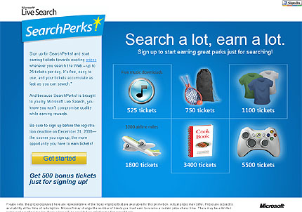 Live Search SearchPerks