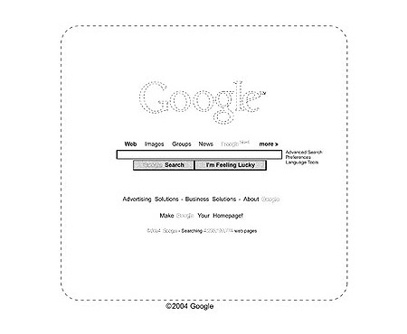 Google Startseite Patent