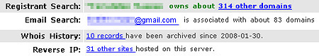 Whois Domain-Netzwerk