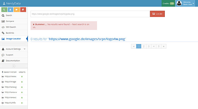 NerdyData Image Locator